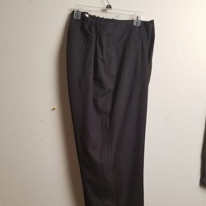 Talbot's Black Flat Front Slacks W Pockets SZ 26W